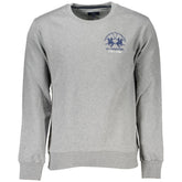 La Martina Gray Cotton Men's Crewneck Sweater -   -  La Martina.